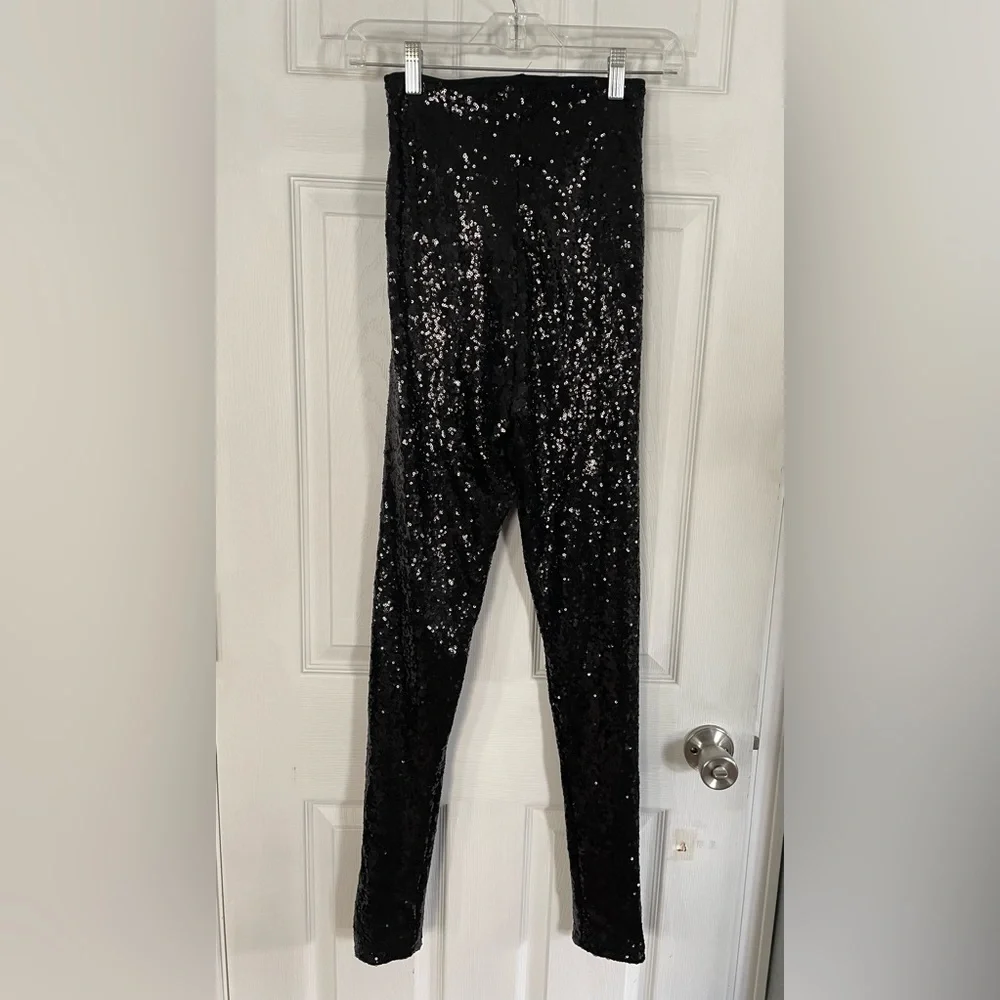 Commando Black Sequin Leggings - Picture 3 of 5